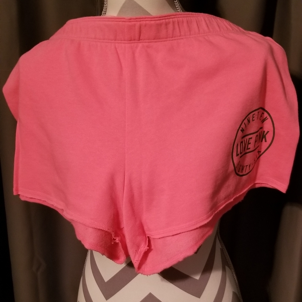 EUC, WORN COUPLE  TIMES VS PINK SHORTS.